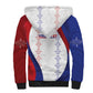 Les Grenadiers Afro-Haiti Personalized Sherpa Hoodie Voodoo Veve Papa Legba - African Pride