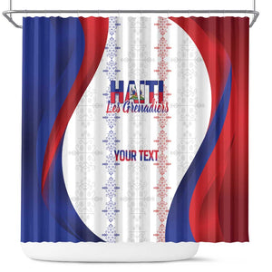 Les Grenadiers Afro-Haiti Personalized Shower Curtain Voodoo Veve Papa Legba - African Pride