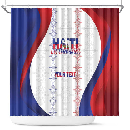 Les Grenadiers Afro-Haiti Personalized Shower Curtain Voodoo Veve Papa Legba - African Pride