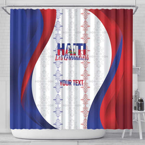 Les Grenadiers Afro-Haiti Personalized Shower Curtain Voodoo Veve Papa Legba - African Pride