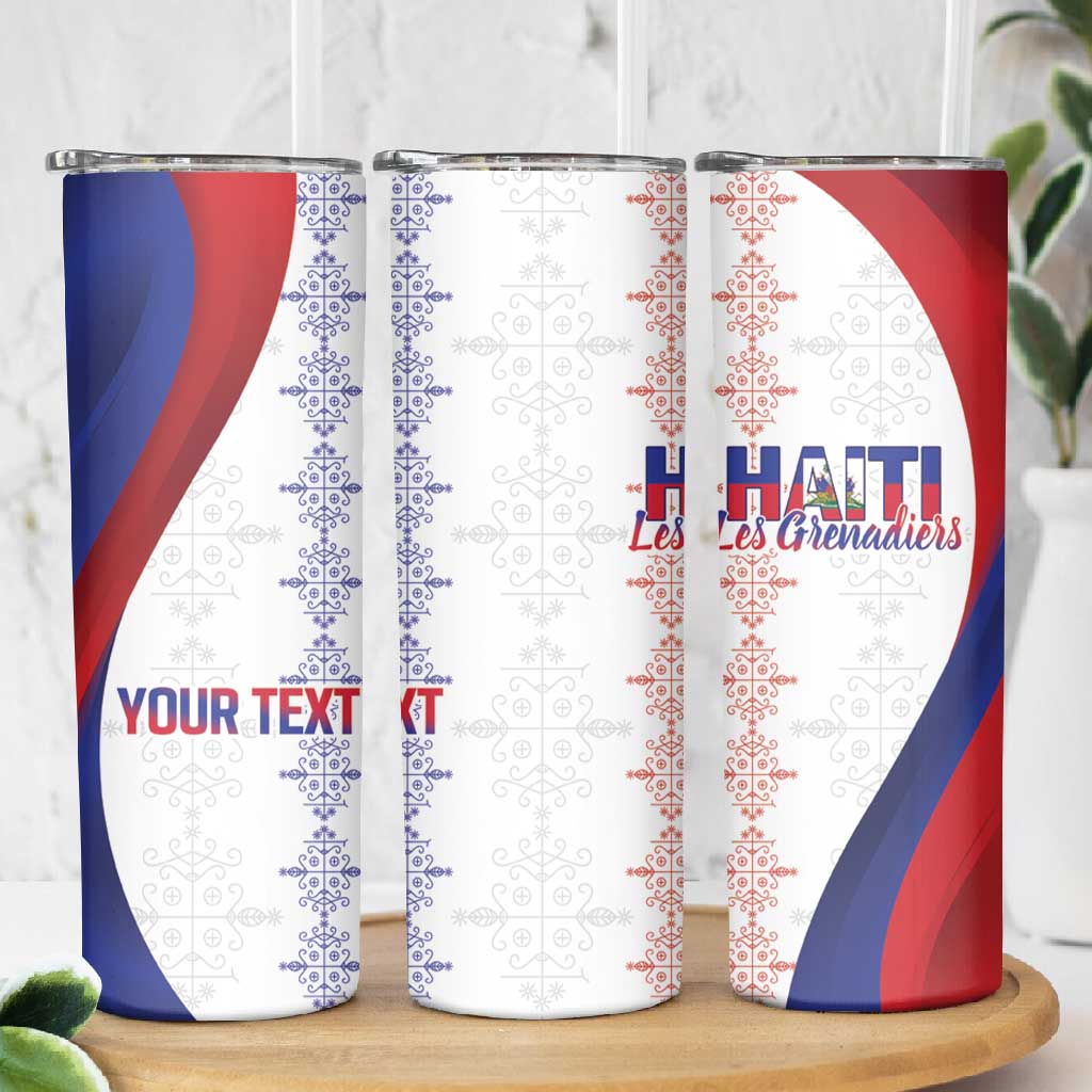 Les Grenadiers Afro-Haiti Personalized Skinny Tumbler Voodoo Veve Papa Legba - African Pride