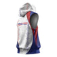 Les Grenadiers Afro-Haiti Personalized Sleeveless Hoodie Voodoo Veve Papa Legba - African Pride