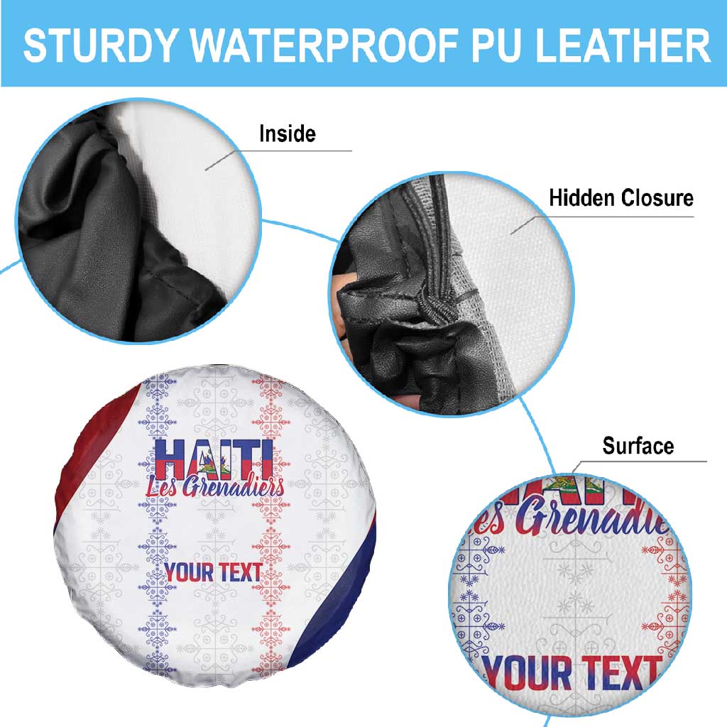 Les Grenadiers Afro-Haiti Personalized Spare Tire Cover Voodoo Veve Papa Legba - African Pride