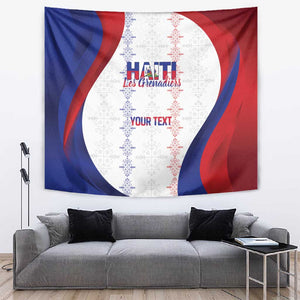 Les Grenadiers Afro-Haiti Personalized Tapestry Voodoo Veve Papa Legba - African Pride