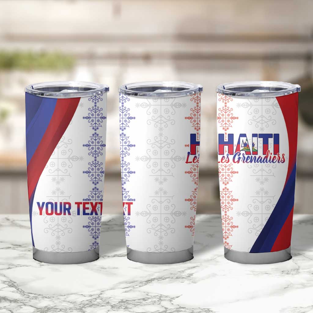 Les Grenadiers Afro-Haiti Personalized Tumbler Cup Voodoo Veve Papa Legba - African Pride