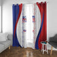 Les Grenadiers Afro-Haiti Personalized Window Curtain Voodoo Veve Papa Legba - African Pride