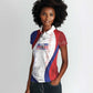 Les Grenadiers Afro-Haiti Personalized Women Polo Shirt Voodoo Veve Papa Legba - African Pride