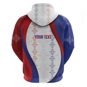 Les Grenadiers Afro-Haiti Personalized Zip Hoodie Voodoo Veve Papa Legba - African Pride