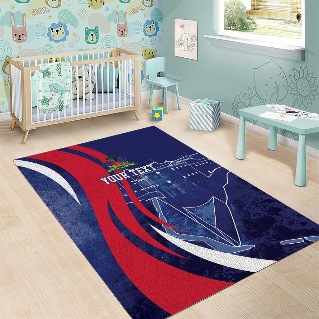 Personalized Haiti Citadelle Laferrière Area Rug Grunge Style