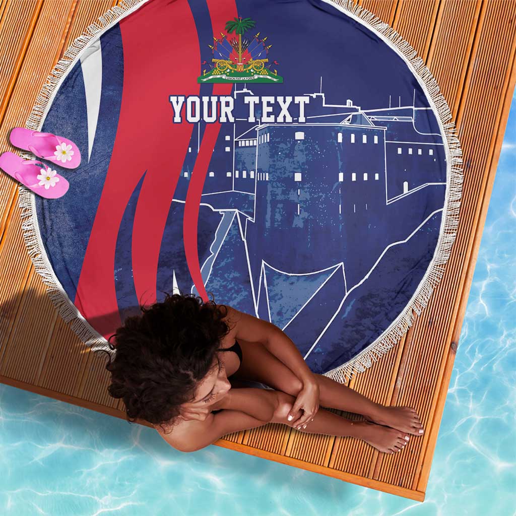 Personalized Haiti Citadelle Laferrière Beach Blanket Grunge Style