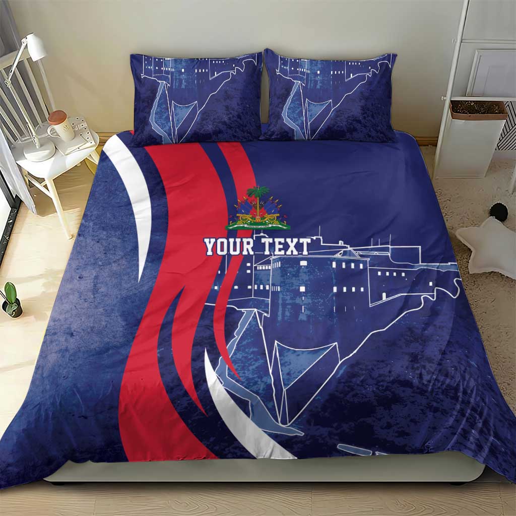 Personalized Haiti Citadelle Laferrière Bedding Set Grunge Style