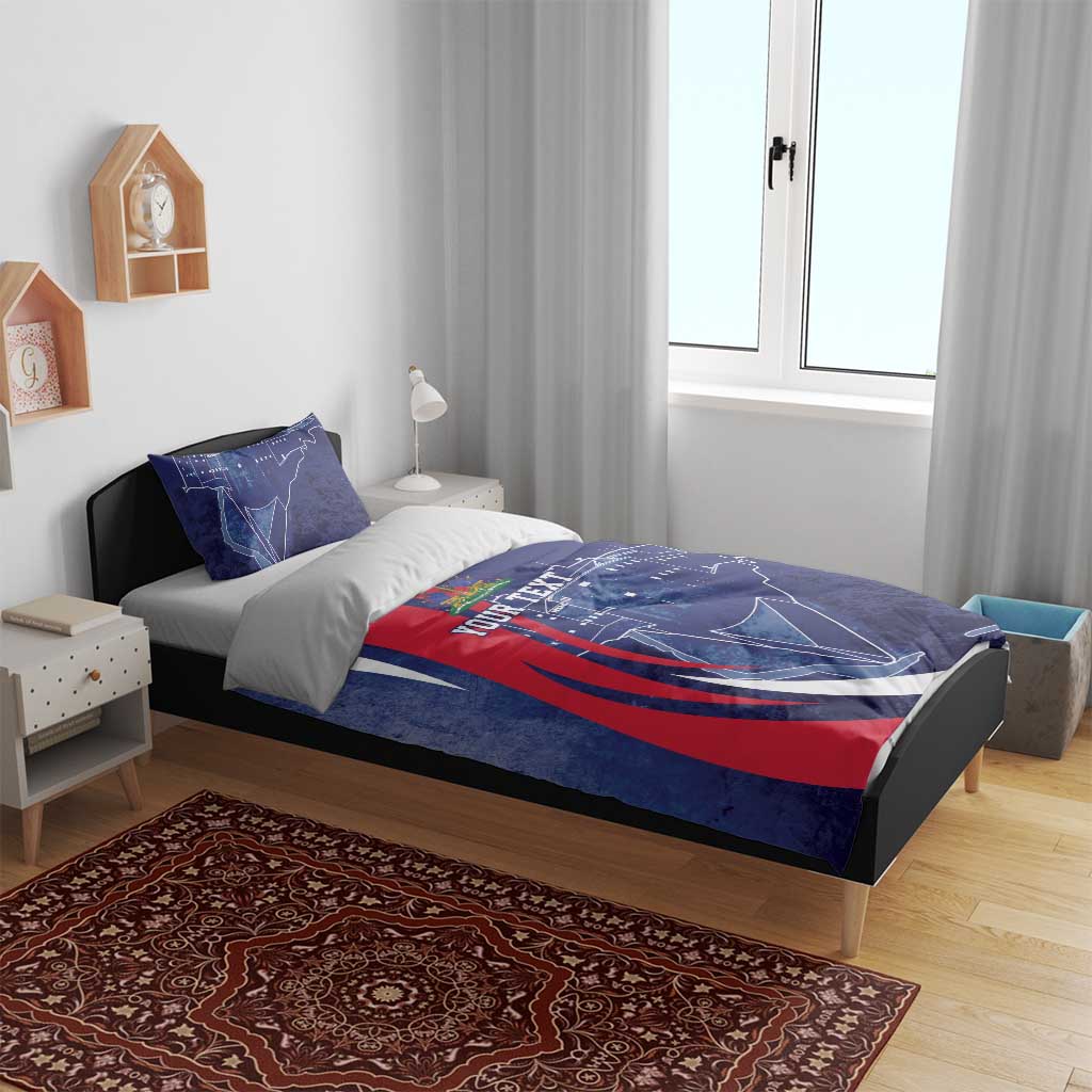 Personalized Haiti Citadelle Laferrière Bedding Set Grunge Style