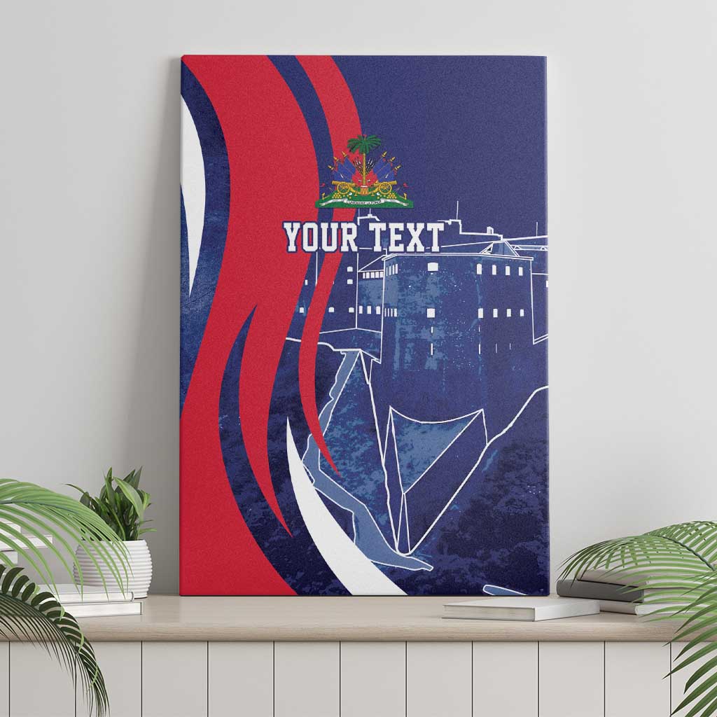Personalized Haiti Citadelle Laferrière Canvas Wall Art Grunge Style