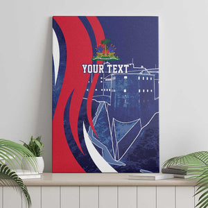 Personalized Haiti Citadelle Laferrière Canvas Wall Art Grunge Style