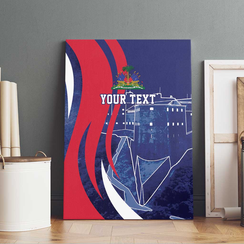 Personalized Haiti Citadelle Laferrière Canvas Wall Art Grunge Style