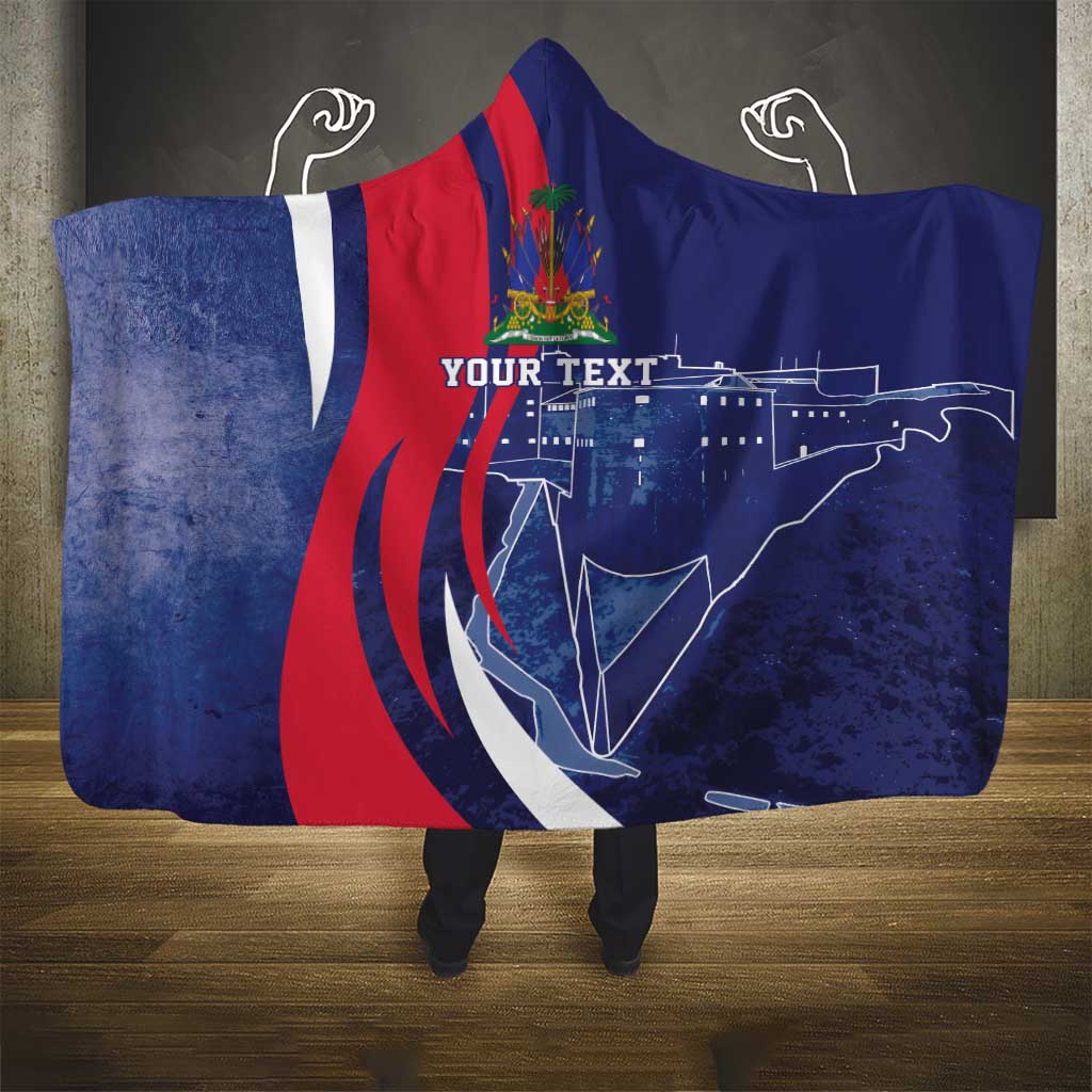 Personalized Haiti Citadelle Laferrière Hooded Blanket Grunge Style