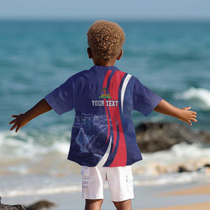 Personalized Haiti Citadelle Laferrière Kid Hawaiian Shirt Grunge Style