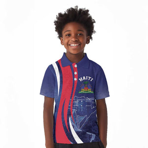 Personalized Haiti Citadelle Laferrière Kid Polo Shirt Grunge Style