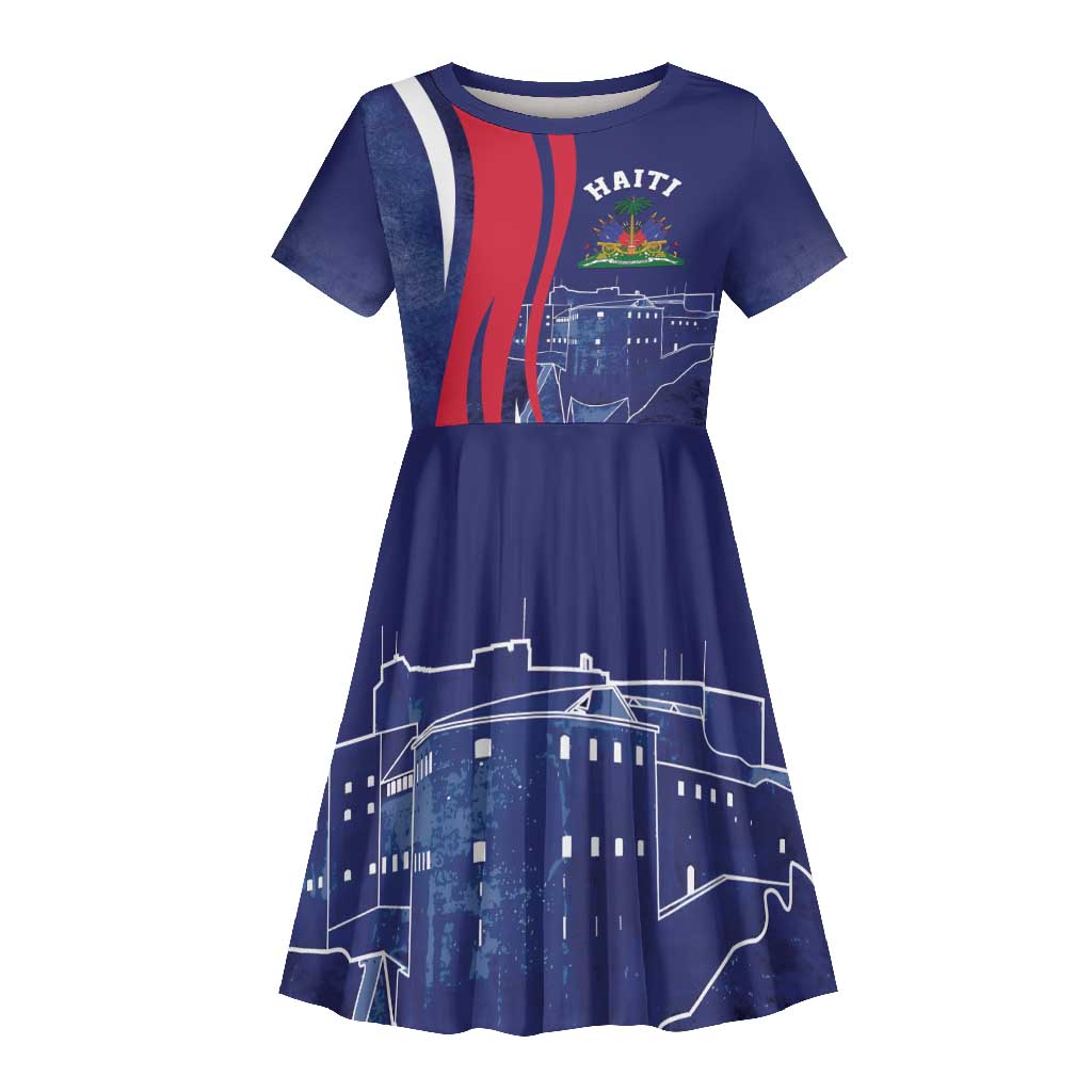 Personalized Haiti Citadelle Laferrière Kid Short Sleeve Dress Grunge Style