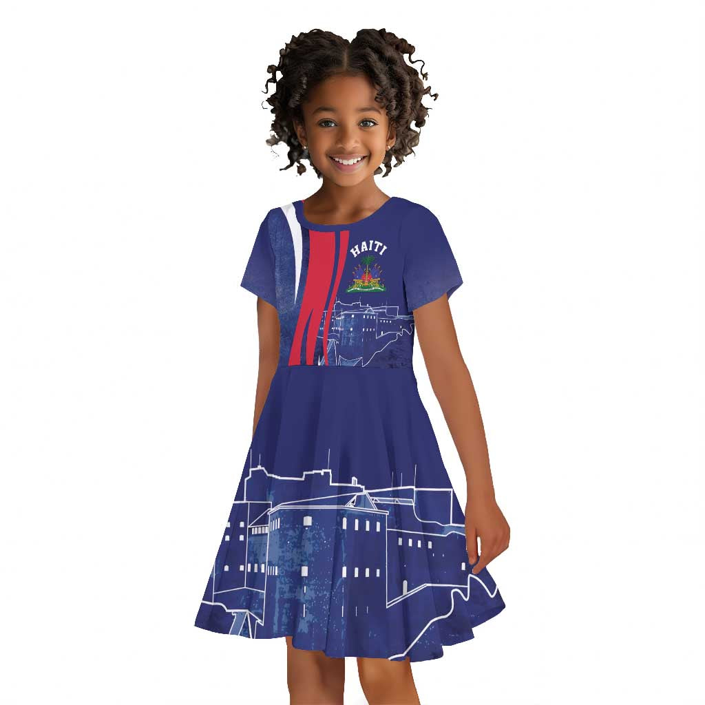 Personalized Haiti Citadelle Laferrière Kid Short Sleeve Dress Grunge Style