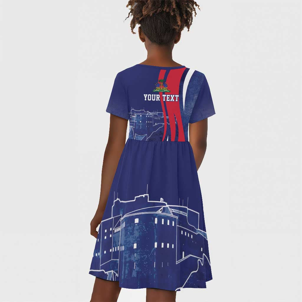 Personalized Haiti Citadelle Laferrière Kid Short Sleeve Dress Grunge Style
