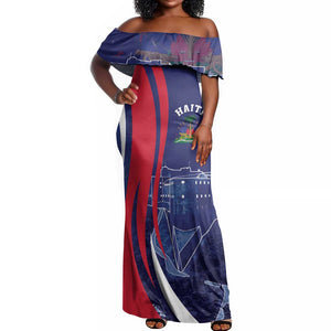 Personalized Haiti Citadelle Laferrière Off Shoulder Maxi Dress Grunge Style