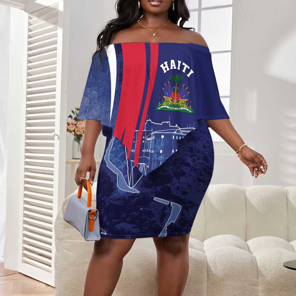 Personalized Haiti Citadelle Laferrière Off Shoulder Short Dress Grunge Style