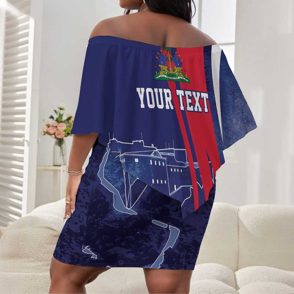 Personalized Haiti Citadelle Laferrière Off Shoulder Short Dress Grunge Style