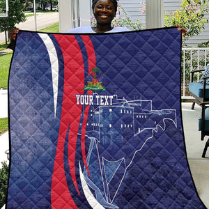 Personalized Haiti Citadelle Laferrière Quilt Grunge Style