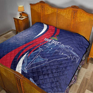 Personalized Haiti Citadelle Laferrière Quilt Grunge Style