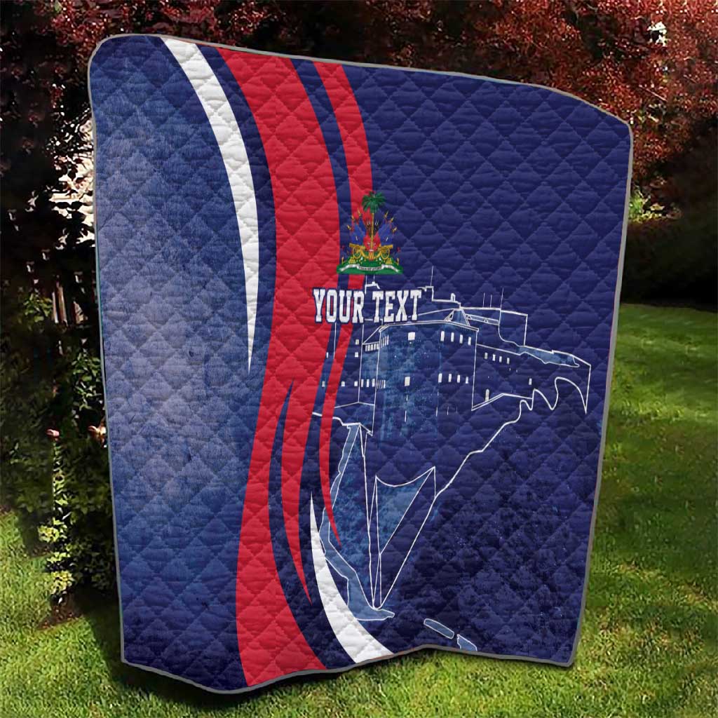 Personalized Haiti Citadelle Laferrière Quilt Grunge Style