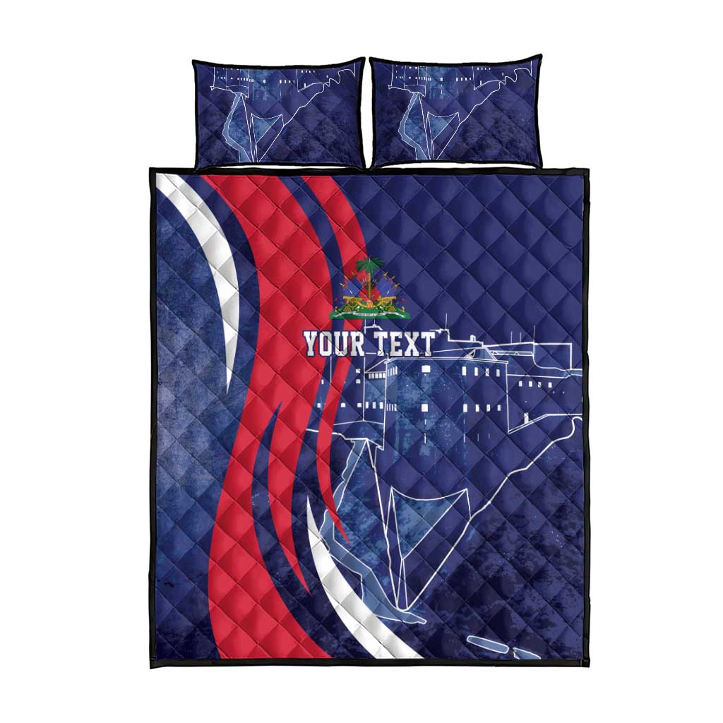 Personalized Haiti Citadelle Laferrière Quilt Bed Set Grunge Style