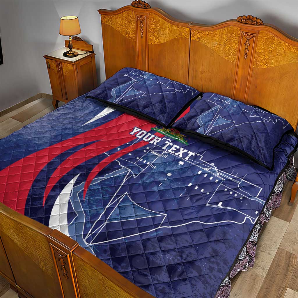 Personalized Haiti Citadelle Laferrière Quilt Bed Set Grunge Style