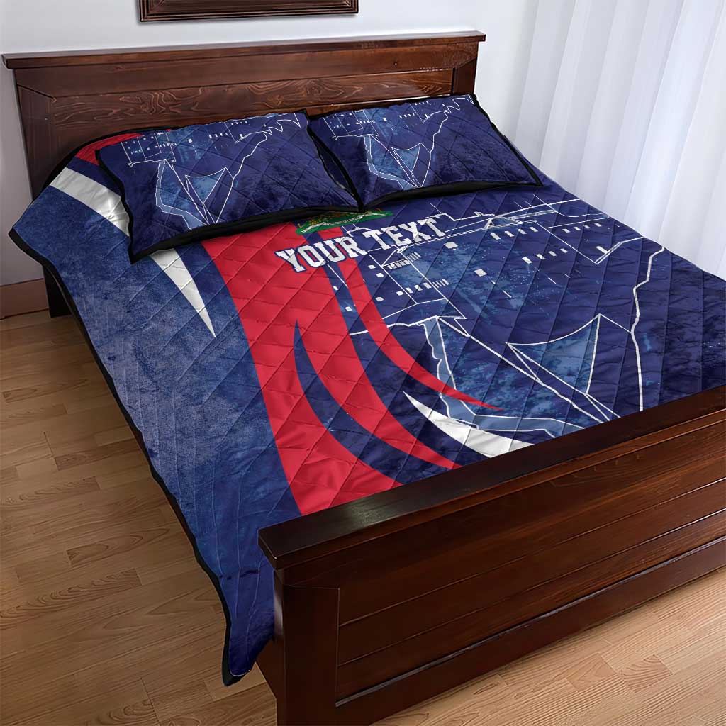 Personalized Haiti Citadelle Laferrière Quilt Bed Set Grunge Style