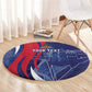 Personalized Haiti Citadelle Laferrière Round Carpet Grunge Style