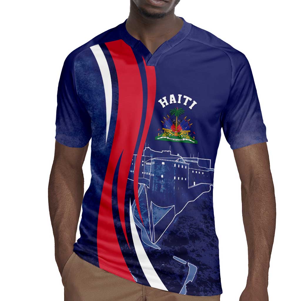 Personalized Haiti Citadelle Laferrière Rugby Jersey Grunge Style