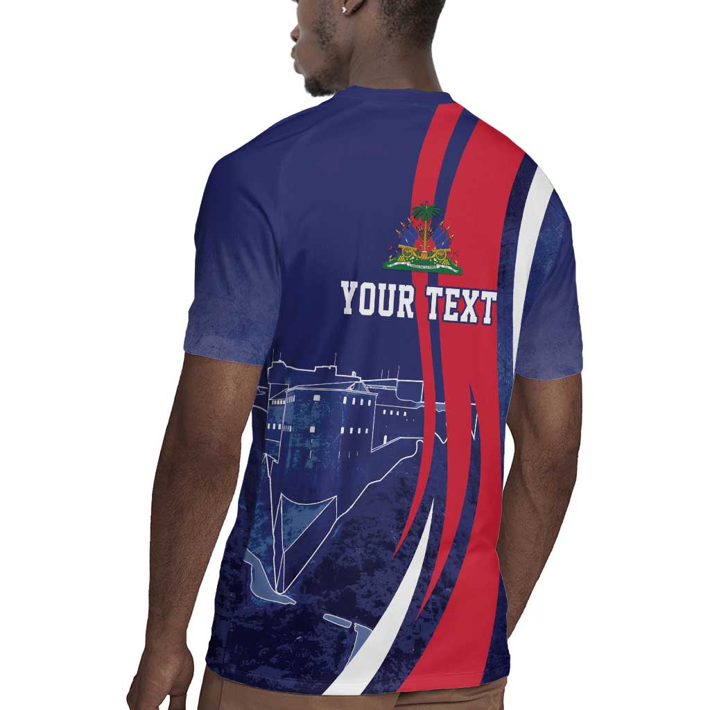 Personalized Haiti Citadelle Laferrière Rugby Jersey Grunge Style
