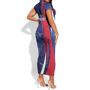 Personalized Haiti Citadelle Laferrière Short Sleeve Bodycon Dress Grunge Style LT7
