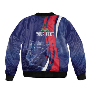 Personalized Haiti Citadelle Laferrière Sleeve Zip Bomber Jacket Grunge Style