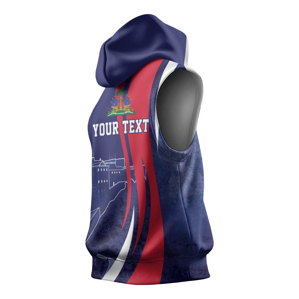 Personalized Haiti Citadelle Laferrière Sleeveless Hoodie Grunge Style - African Pride