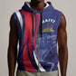 Personalized Haiti Citadelle Laferrière Sleeveless Zip Hoodie Grunge Style - African Pride