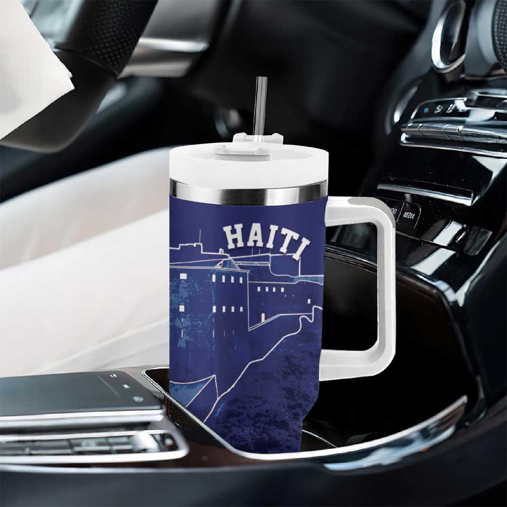 Personalized Haiti Citadelle Laferrière Tumbler With Handle Grunge Style