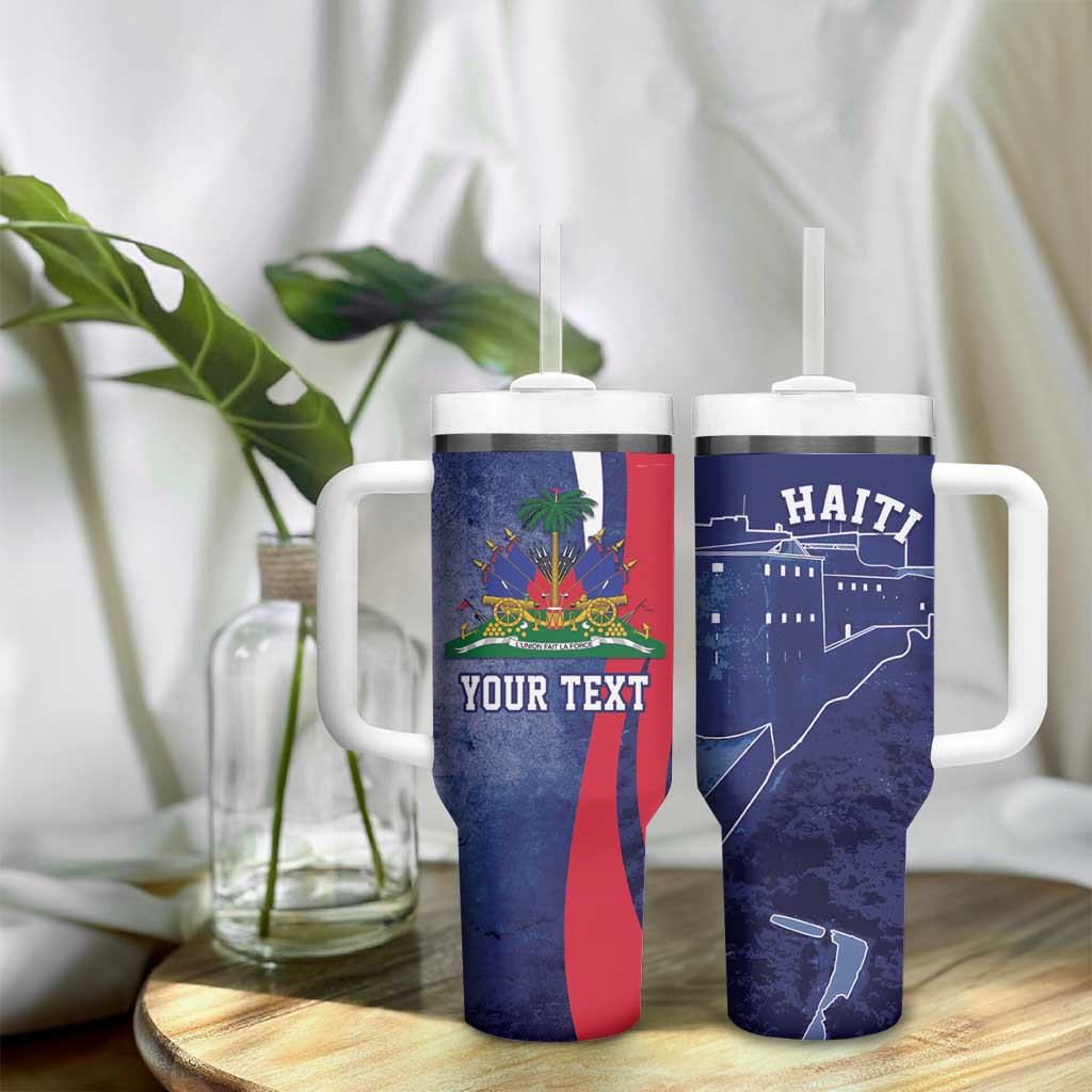 Personalized Haiti Citadelle Laferrière Tumbler With Handle Grunge Style