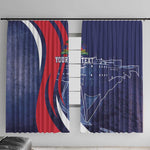 Personalized Haiti Citadelle Laferrière Window Curtain Grunge Style