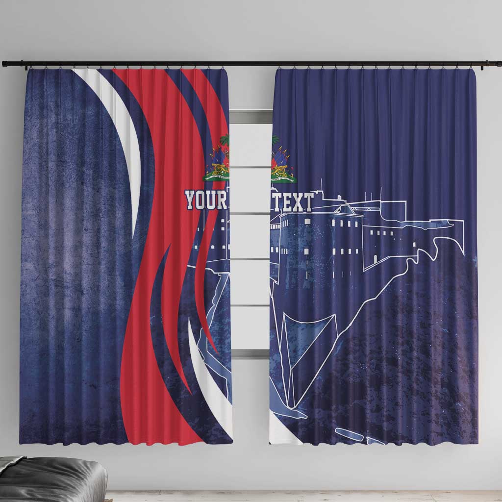 Personalized Haiti Citadelle Laferrière Window Curtain Grunge Style