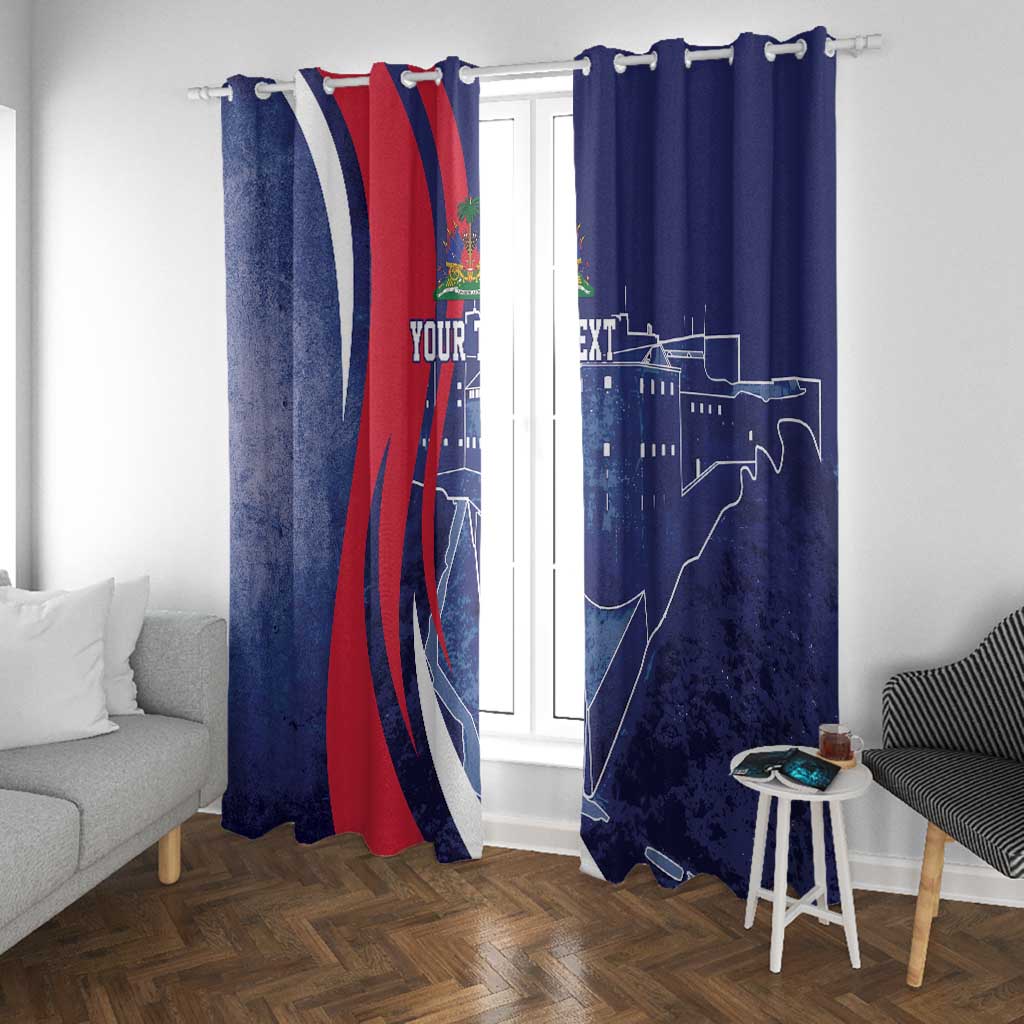 Personalized Haiti Citadelle Laferrière Window Curtain Grunge Style