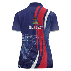 Personalized Haiti Citadelle Laferrière Women Polo Shirt Grunge Style