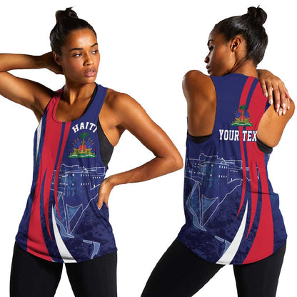 Personalized Haiti Citadelle Laferrière Women Racerback Tank Grunge Style