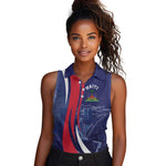 Personalized Haiti Citadelle Laferrière Women Sleeveless Polo Shirt Grunge Style