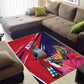 Haiti Personalized Area Rug Hispaniolan Trogon Tropical Vibes